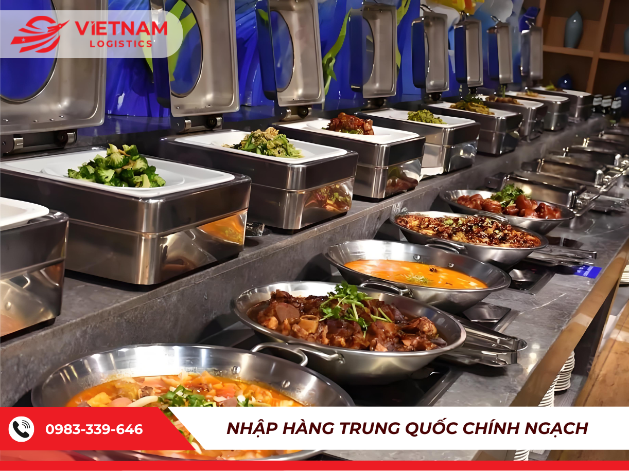 Thiết bị trưng b&agrave;y buffet